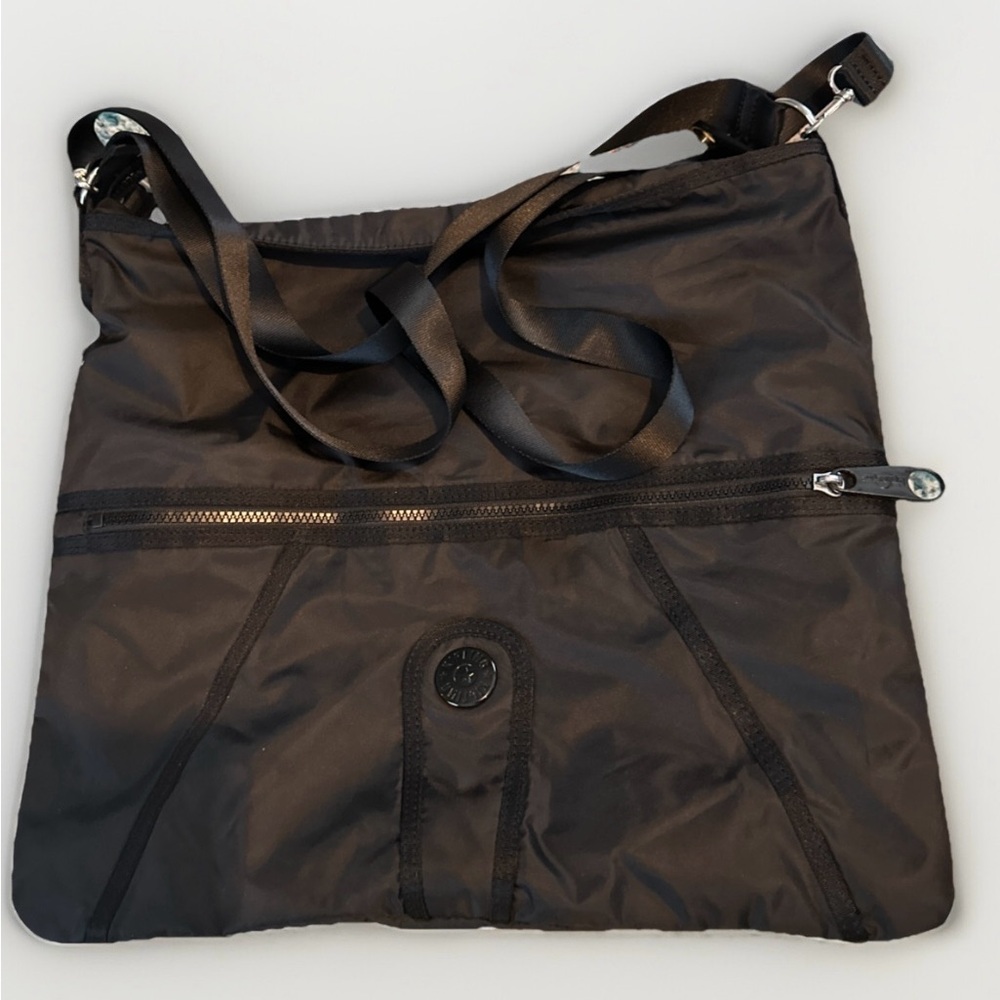 Kipling *Abetha Gorilla Girlz Black Nylon Crossbody Messenger Bag EUC